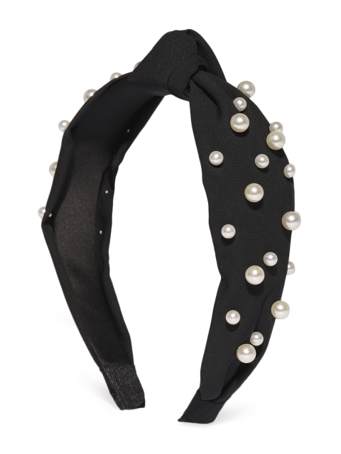 

ToniQ Black Pearl Studded Hairband