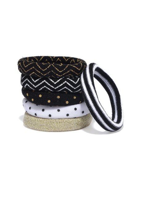 

ToniQ Multicoloured Set Of 6 Ponytail Holders, Multi