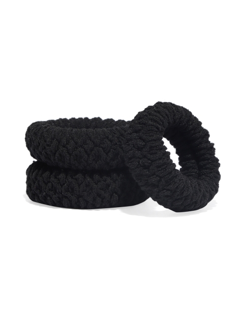 

ToniQ Set Of 3 Black Ponytail Holders