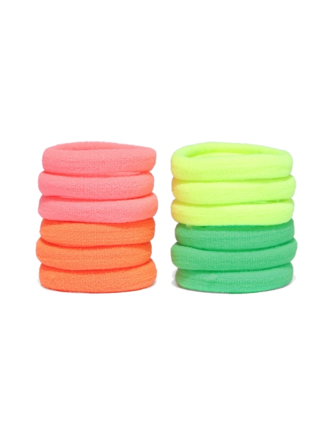 

ToniQ Multicoloured Set Of 12 Ponytail Holders, Multi