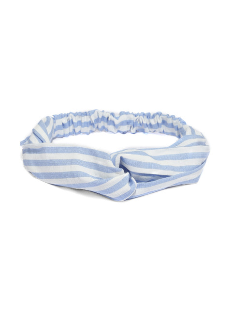

ToniQ Blue & White Striped Elasticated Hairband