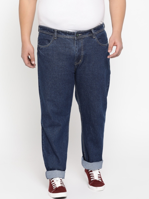 

FEVER Men Navy Blue Straight Fit Mid-Rise Clean Look Jeans
