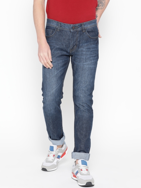 

FEVER Men Navy Blue Slim Fit Mid-Rise Clean Look Stretchable Jeans