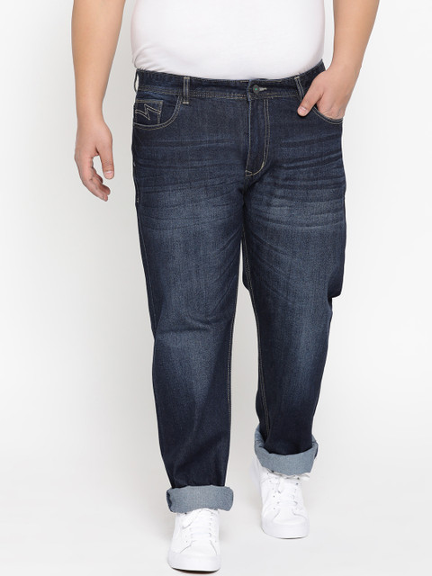 

FEVER Men Navy Blue Straight Fit Mid-Rise Clean Look Jeans