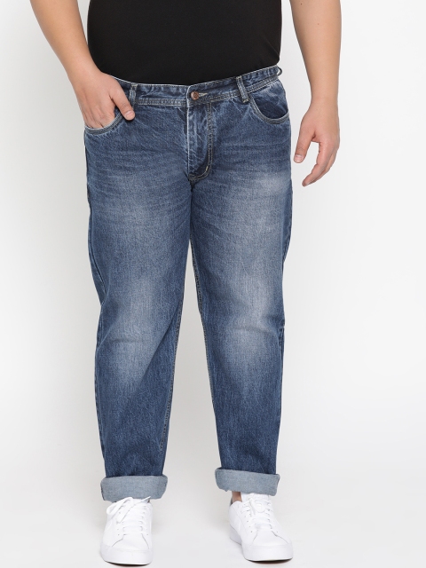 

FEVER Men Blue Straight Fit Mid-Rise Clean Look Jeans