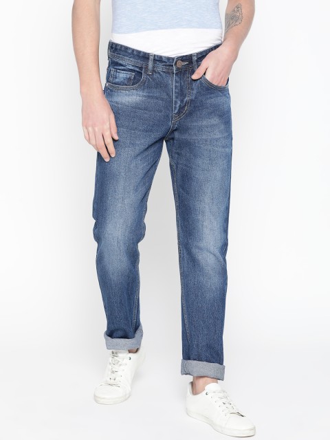 

FEVER Men Blue Straight Fit Mid-Rise Clean Look Jeans