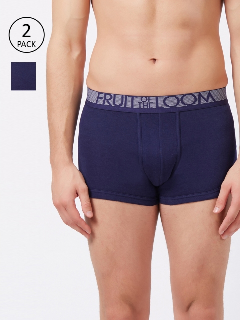 

Fruit of the loom Men Pack Of 2 Violet Solid Trunks 10570564-2