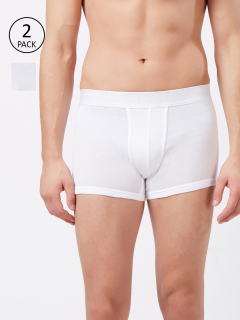 

Fruit of the loom Men Pack Of Two White Solid Trunks 10570702-2