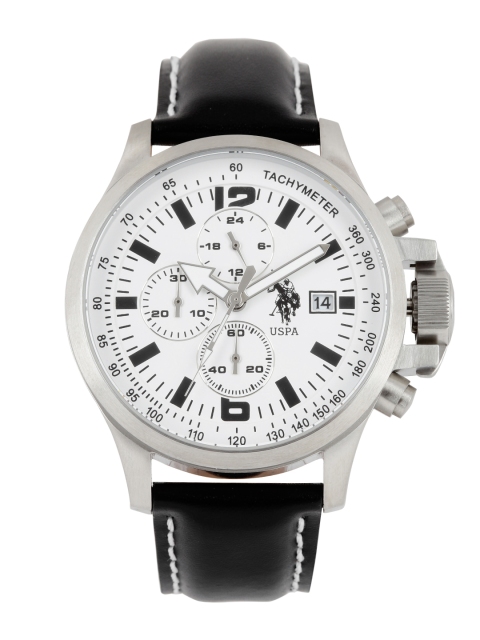 

U.S. Polo Assn. Men White Dial Chronograph Watch USAT0124