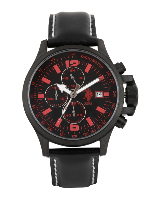 

U.S. Polo Assn. Men Black Dial Chronograph Watch USAT0125