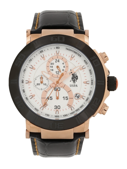 

U.S. Polo Assn. Men White Dial Chronograph Watch USAT0126