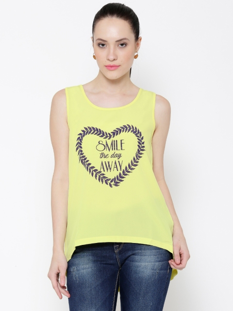 

Allen Solly Woman Yellow Polyester Printed Top