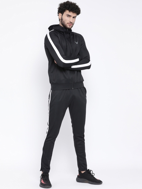 

Invincible Men Black & White Solid Tracksuits