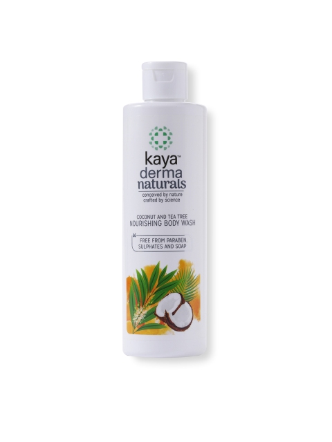 

Kaya Derma Naturals Coconut & Tea Tree Nourishing Body Wash 240ml, White