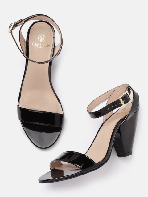 

Carlton London Women Black Solid Heels