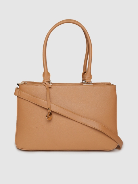 

Forever New Tan Brown Solid Laptop Shoulder Bag