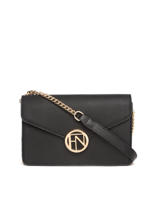 

Forever New Black Solid Sling Bag