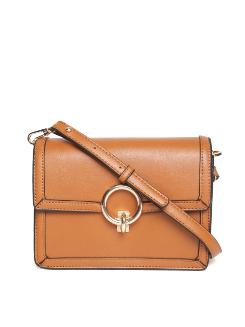 

Forever New Tan Brown Solid Sling Bag