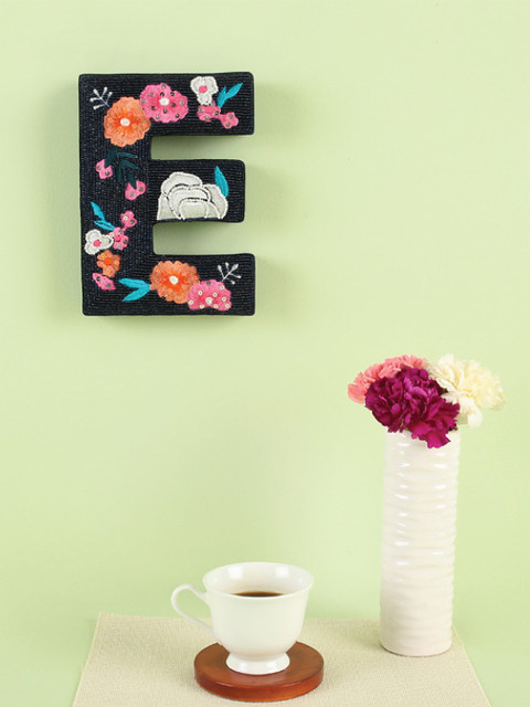 

Chumbak Blue E For Elated Embellished Wall Decor