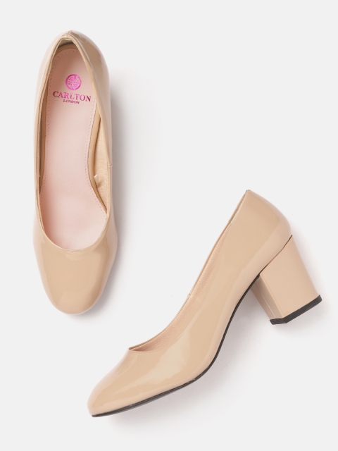 

Carlton London Women Beige Solid Pumps