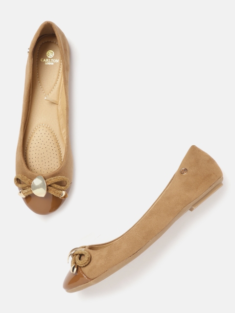 

Carlton London Women Brown Solid Ballerinas