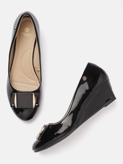 

Carlton London Women Black Solid Pumps