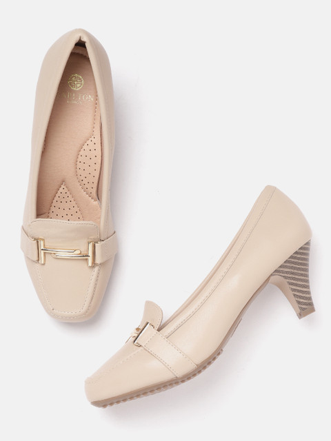 

Carlton London Women Beige Solid Pumps