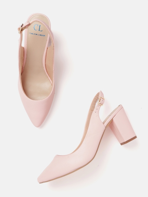 

Carlton London Women Pink Solid Pumps