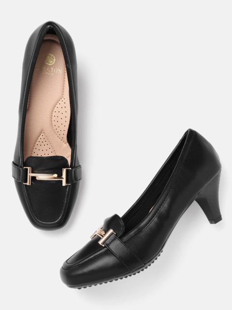 

Carlton London Women Black Solid Pumps
