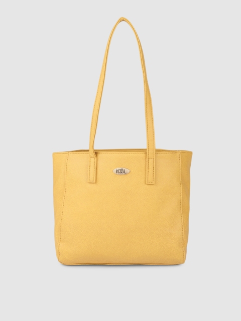 

Lavie Yellow Solid Shoulder Bag