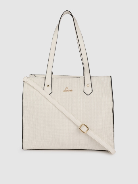 

Lavie White Textured Shoulder Bag