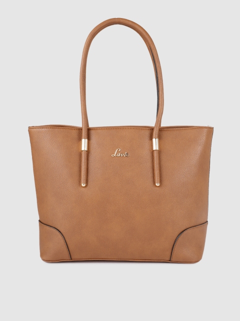 

Lavie Tan-Brown Solid Shoulder Bag