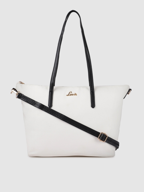 

Lavie White Textured Shoulder Bag