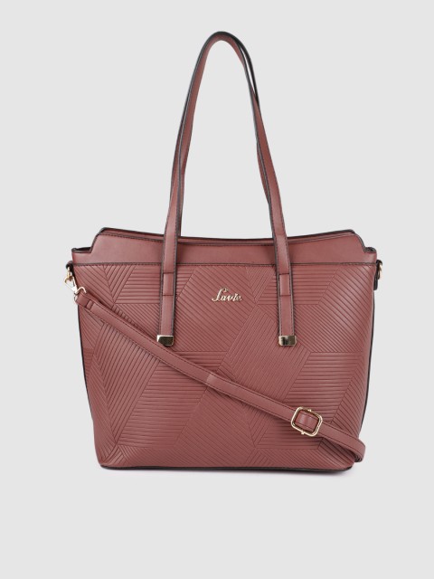 

Lavie Tan-Brown Textured Shoulder Bag