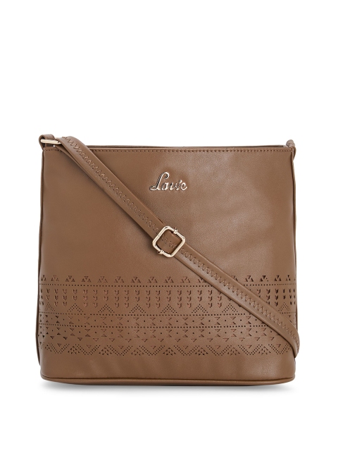 

Lavie Brown Solid Sling Bag