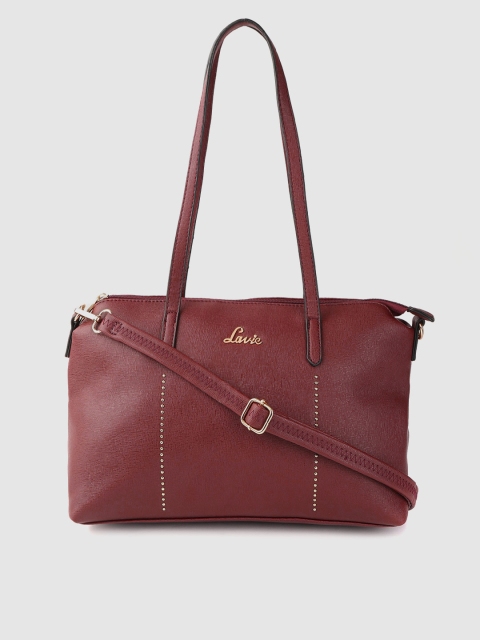 

Lavie Burgundy Solid Shoulder Bag