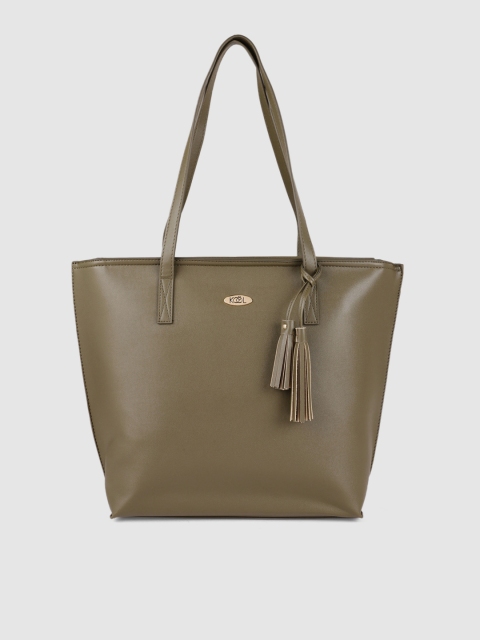 

Lavie Olive Green Solid Shoulder Bag