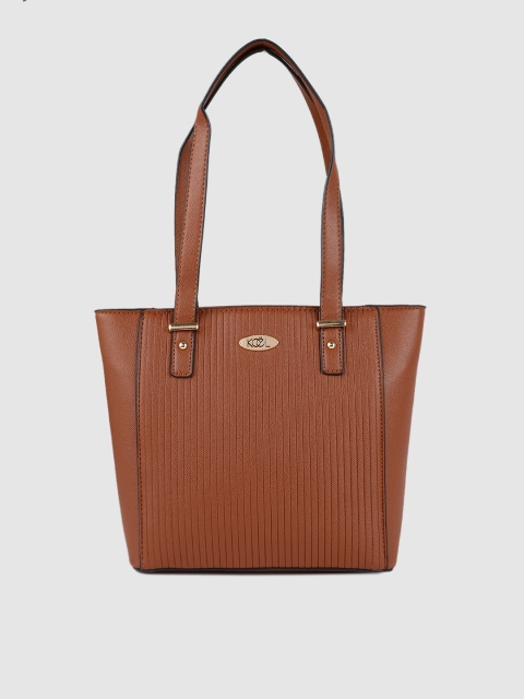 

Lavie Brown Textured Handheld Bag