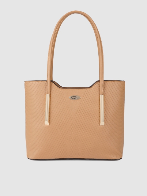 

Lavie Beige Textured Handheld Bag