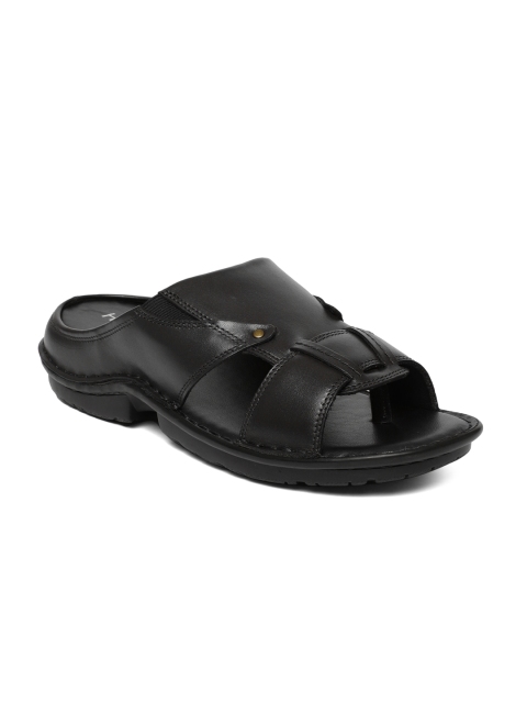 

Hartfield Men Black Leather Comfort Sandals