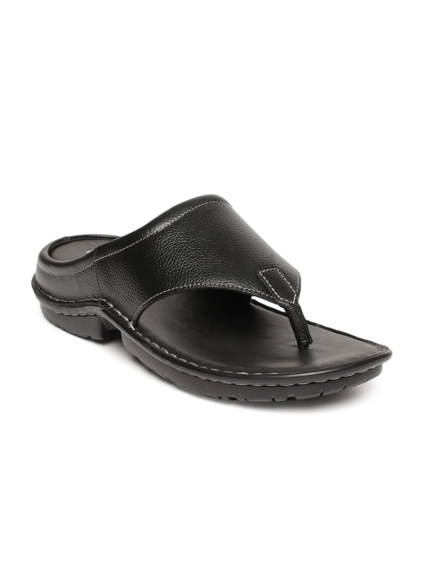 

Hartfield Men Black Leather Comfort Sandals