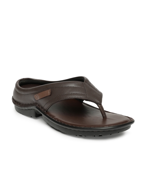 

Hartfield Men Brown Solid Genuine Leather Sandals