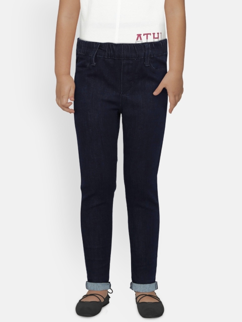 

Tommy Hilfiger Girls Blue Solid Denim Jeggings