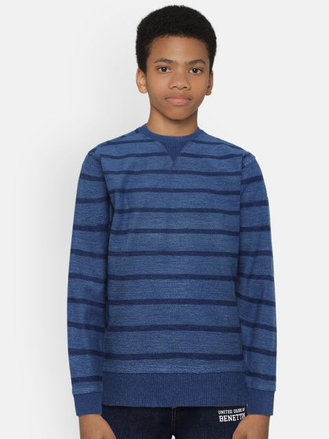 

Tommy Hilfiger Boys Blue Striped Sweatshirt