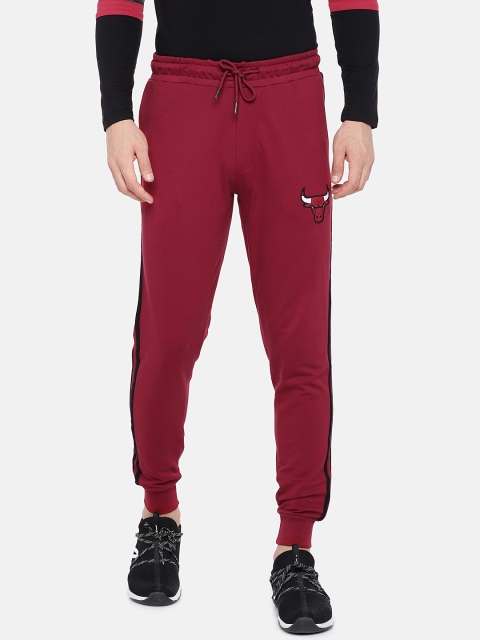 

NBA Men Maroon Solid Joggers