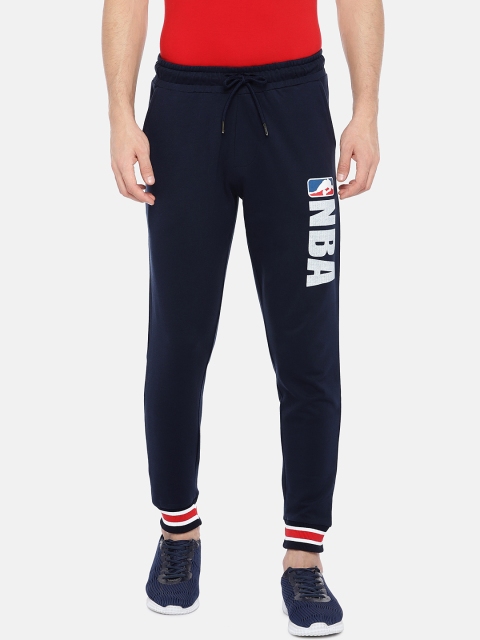 

NBA Men Navy Blue Solid Joggers