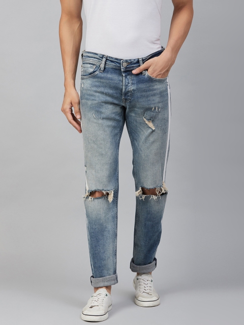 

Jack & Jones Men Blue Slim Fit Low-Rise Slash Knee Jeans