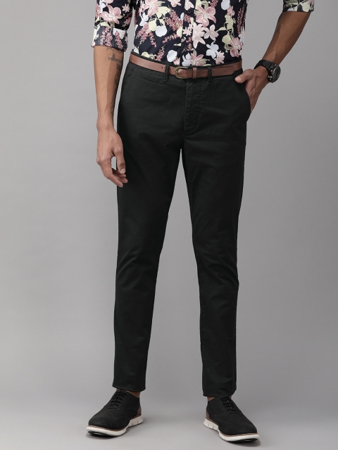 

Jack & Jones Men Black Marco Slim Fit Solid Chinos
