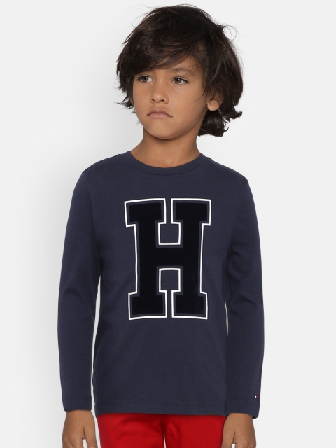 

Tommy Hilfiger Boys Blue Printed Round Neck T-shirt