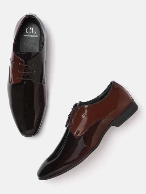 

Carlton London Men Coffee Brown Solid Formal Derbys